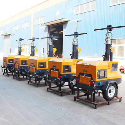 220v Input Voltage Mobile Diesel Trailer Power Led Light Tower con design portatile