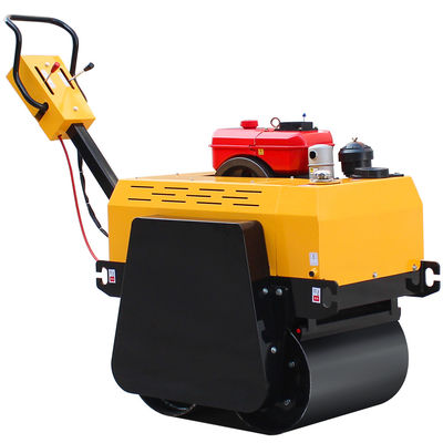 Azionamento idraulico doppio tamburo pedone rullo a mano/avvio elettrico 500 kg ruota liscia
