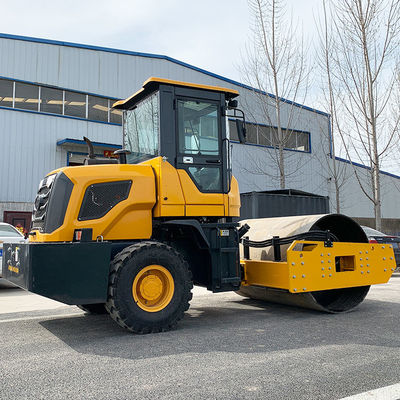 Compattatore di terra in acciaio a rulli da 8 tonnellate per strade vibranti con competitività 1
