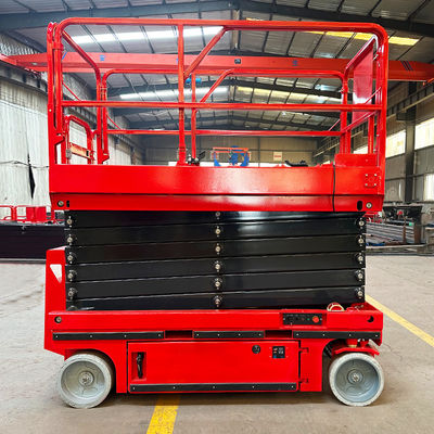Piattaforma di lavoro aerea autopropulsata di 8 m con batteria e potenza di sollevamento di 48 V/4,5 kW