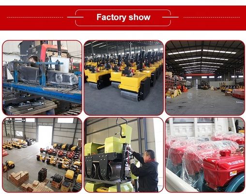 330 kg singolo tamburo cilindro diesel benzina vibratore stradale compattatore asfalto mini cilindri