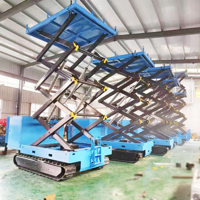 Piattaforma mobile di sollevamento con forbice elettrica di estensione di 900 mm per caricatori con un peso di 2000 kg di lavoro