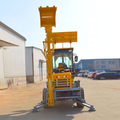 Motore diesel CE Epa Mini Retroexcavadora Agricoltura Scavatrice Scavatrice caricatore 4x4 Scavatrice