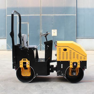 Compattatore a doppio tamburo a rulli vibratori da 1 tonnellata per la compattazione del suolo in impianti di produzione