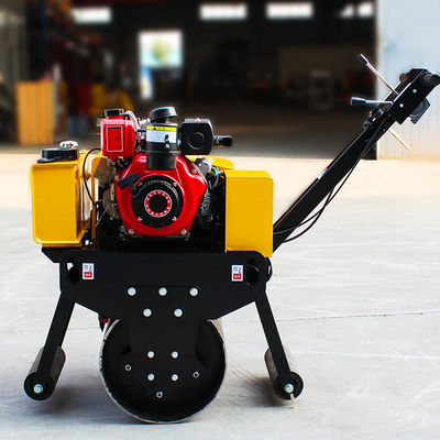 2.5L Capacità del serbatoio di carburante Roller a ruota singola per camminare dietro la compressione vibratoria