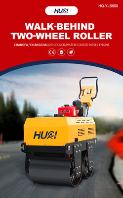 HYDAC Piccolo rullo stradale doppio tamburo Vibratore 0,5 tonnellate Mini Compattatore di rullo stradale