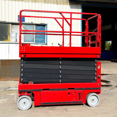 Altura minima 1700 mm Piattaforma di sollevamento mobile a forbici autopropulsate per la pulizia del vetro