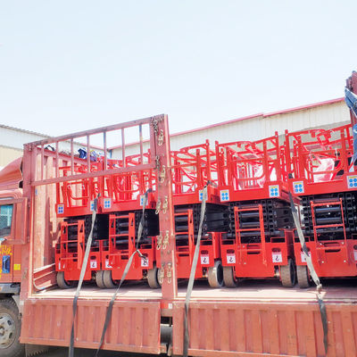 2000 kg rimorchio a batteria idraulica mobile sollevamento a forbice elettrico per piattaforma di lavoro aerea
