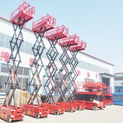 2000 kg rimorchio a batteria idraulica mobile sollevamento a forbice elettrico per piattaforma di lavoro aerea