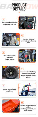 CE approvato 60 KW Mini dumper elettrico motorizzato con capacità di carico di 300 kg