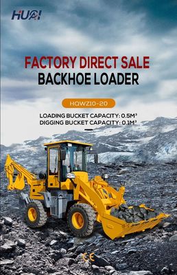 3 cbm Bucket Backhoe Loader Macchina di movimento terra con cilindro idraulico CHAOSHUN