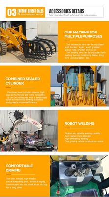 Cibo e bevande Mini Excavator Backhoe Loader con 3 cbm Capacità del secchio a prezzi accessibili