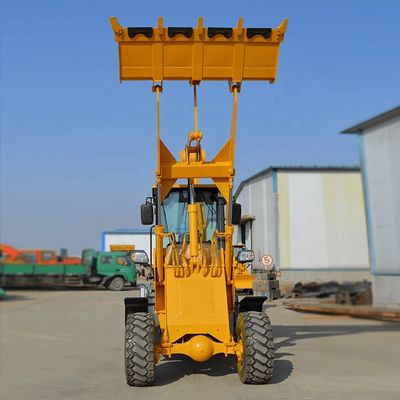 Caricatore a ruote da 3 tonnellate con attacco 5800*1850*2750 mm Dimensione Mini caricatore a retroescalatore 4x4