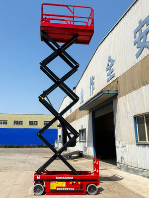 400 mm*2400 mm Moving Crawler Mobile Manlift per il lavoro aereo su piattaforma alta 5m-14m