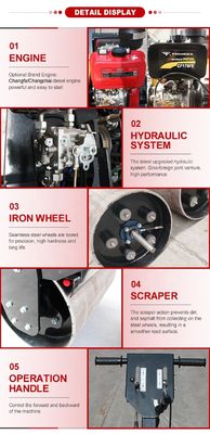 Motore YANMAR 500kg Walking-Behind Single Drum Road Roller con certificazione CE