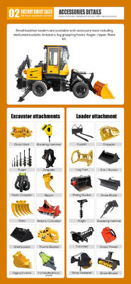 HQ-WZ-8-12 Excavator Backhoe Loader La macchina definitiva per i vostri progetti di costruzione