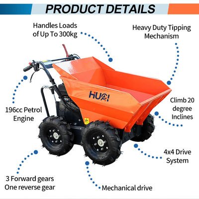 Start Mini Dumper Truck con motore a benzina e 125L Bucket