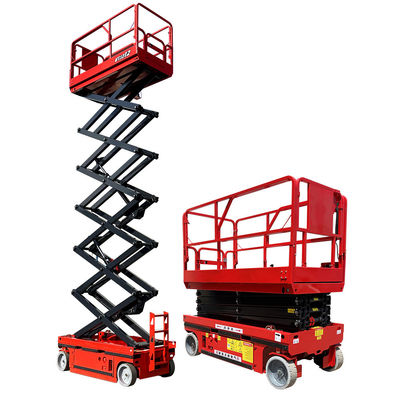 12m 320kg Self-propelled Scissor Lift per la costruzione di serre piattaforma di lavoro aereo