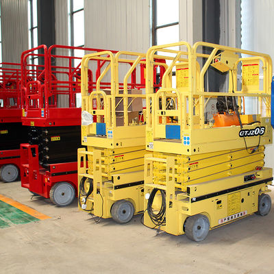 12m 320kg Self-propelled Scissor Lift per la costruzione di serre piattaforma di lavoro aereo