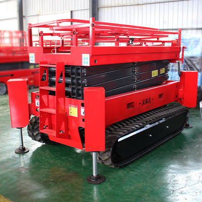 12m 320kg Self-propelled Scissor Lift per la costruzione di serre piattaforma di lavoro aereo