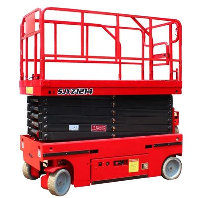 Potenza del motore 48V/4.5kw 320kg Carico nominale Ruota idraulica Piattaforma di sollevamento mobile a forbice