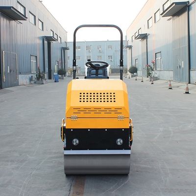 Roller stradale compatto da 1,5 tonnellate con azionamento idraulico e struttura in acciaio inossidabile