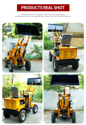 Piccole aziende agricole 850 kg Mini Front End Compatto elettrico con caricatore a ruote a batteria a prezzi accessibili