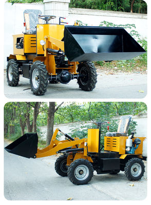 Piccole aziende agricole 850 kg Mini Front End Compatto elettrico con caricatore a ruote a batteria a prezzi accessibili