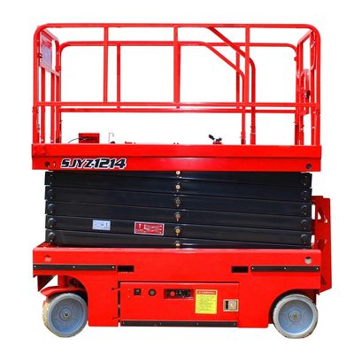 Piattaforma di sollevamento a forbice di 10 metri con modalità mobile a propulsione automatica a Shandong