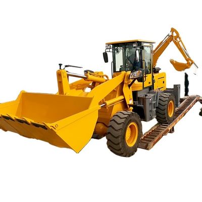 Lavori di costruzione Motore diesel caricatore anteriore caricatore retroescalatore con caricatore a ruote da 3 tonnellate
