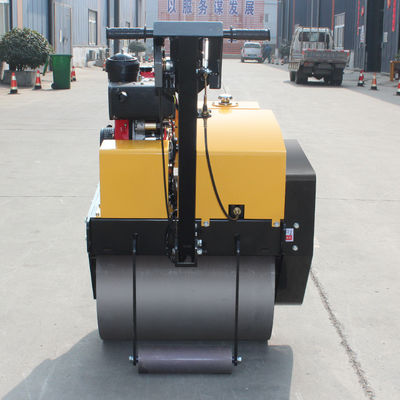 500 kg Piccolo camminatore dietro la strada Roller a tamburo singolo Compattatore di asfalto per la riparazione delle strade