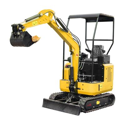 Miniescavatore da 1 t certificato CE con larghezza del telaio di 1100 mm e profondità massima di scavo di 2000 mm