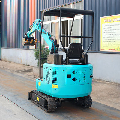 Miniescavatore da 1 t certificato CE con larghezza del telaio di 1100 mm e profondità massima di scavo di 2000 mm