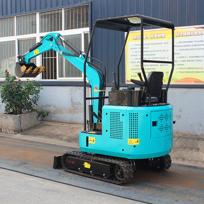 Miniescavatore da 1 t certificato CE con larghezza del telaio di 1100 mm e profondità massima di scavo di 2000 mm