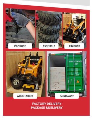 Lavori di costruzione Mini Skid Steer Wheel Loader con HQ Valve idraulica e motore Epa
