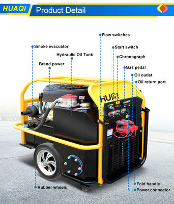 35 HP Tipo di spinta a mano Benzina Diesel Power Pack idraulico con 180 pressione idraulica