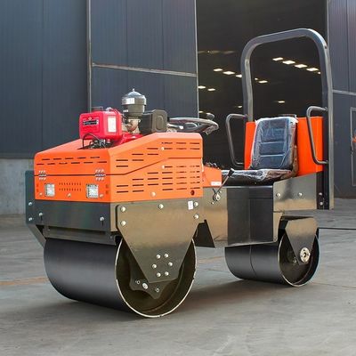 Avvio elettrico 0,8 tonnellate Diesel doppio tamburo guida su rotaia per un funzionamento regolare