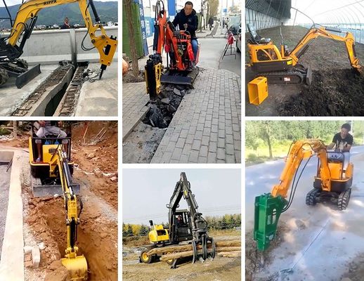 Velocità nominale standard Mini Digger Compact Crawler Excavator con spedizione gratuita