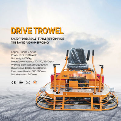 Alta efficienza operativa Ride On Power Trowel Machine per la finitura di superfici di calcestruzzo