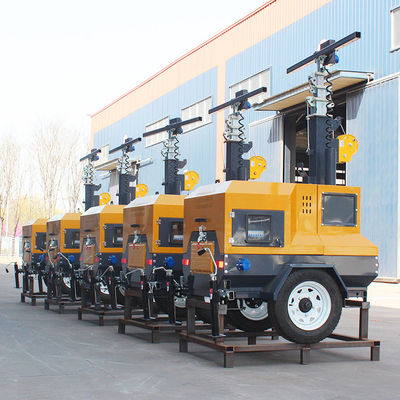 220v Input Voltage Mobile Diesel Trailer Power Led Light Tower con design portatile