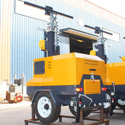 220v Input Voltage Mobile Diesel Trailer Power Led Light Tower con design portatile