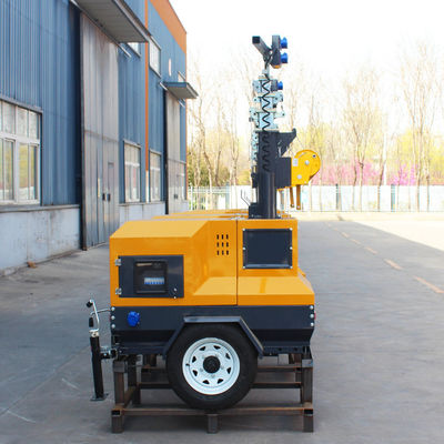 Illuminazione industriale Generatore di motore diesel portatile a LED Torre luminosa con CRI standard