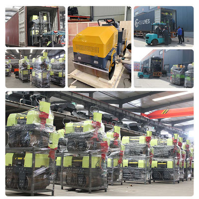 1 tonnellata Tandem Compactor Vibrating Ride On Road Roller Mini Asphalt Road Compactor Roller