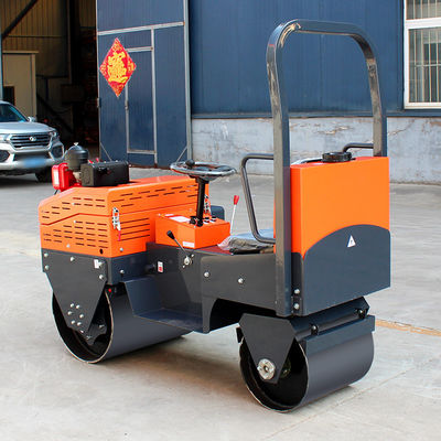 Mini-rulli vibratori da 1 tonnellata ad alta potenza da 8 CV per la costruzione di strade di piccole dimensioni