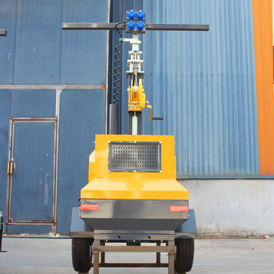 Torre di illuminazione idraulica/manuale diesel mobile con efficienza luminosa della lampada di 65lm/w