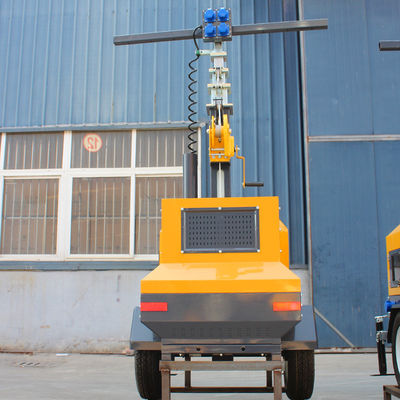 Torre di illuminazione idraulica/manuale diesel mobile con efficienza luminosa della lampada di 65lm/w