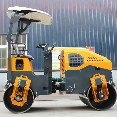 Con trasmissione idraulica completa HQ-YL1200 3 tonnellate di rullo vibratore di compattazione del rullo stradale