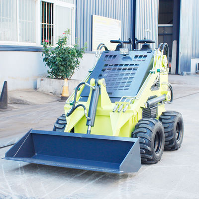 375KG HQ cilindro idraulico diesel caricatore a rotaia Skid Steer Front End Loader con rotaia