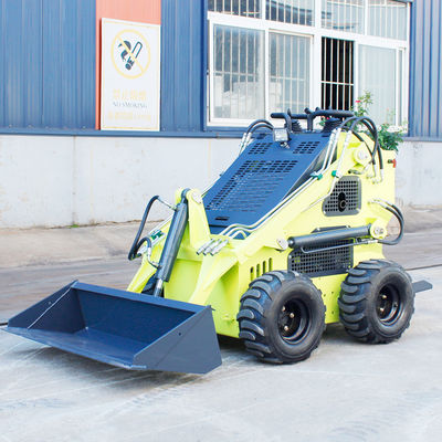375KG HQ cilindro idraulico diesel caricatore a rotaia Skid Steer Front End Loader con rotaia