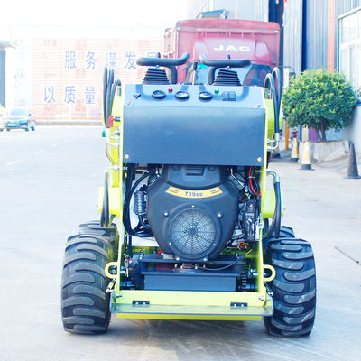 375KG HQ cilindro idraulico diesel caricatore a rotaia Skid Steer Front End Loader con rotaia